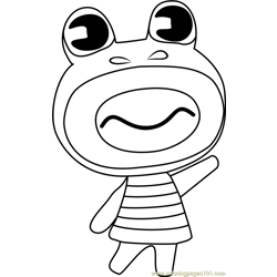 Prince Animal Crossing Free Coloring Page for Kids