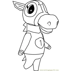 Victoria Animal Crossing Free Coloring Page for Kids