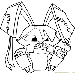 Peck Animal Jam Free Coloring Page for Kids