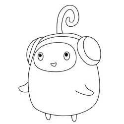 Blue Power Free Coloring Page for Kids