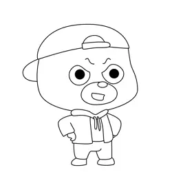 Little Bear Free Coloring Page for Kids