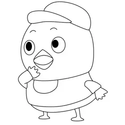 Little Chick Free Coloring Page for Kids
