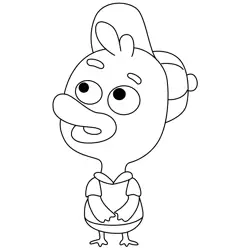 Little Duck Free Coloring Page for Kids