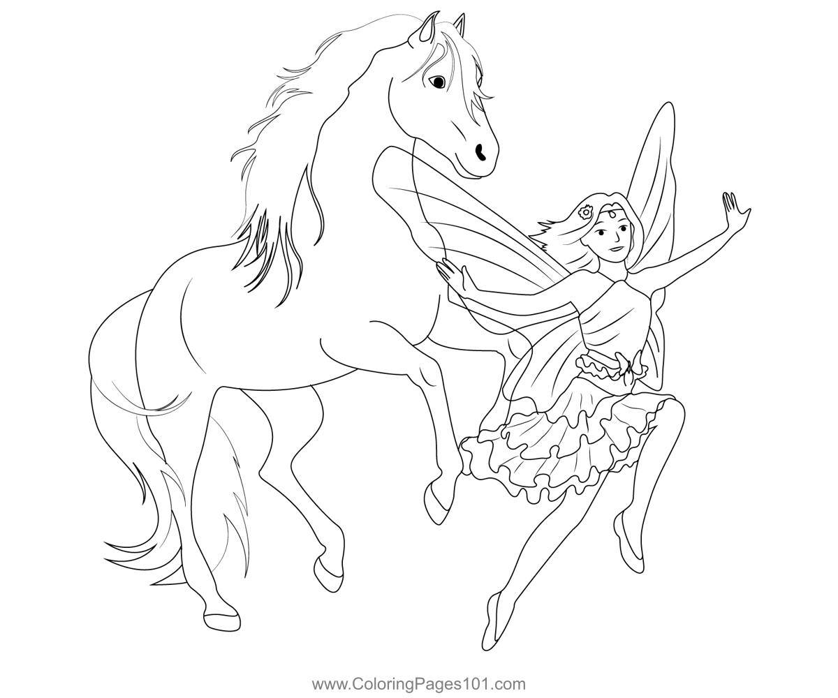 Jumping Horse And Flying Fairy