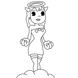 Alice Angel Free Coloring Page for Kids