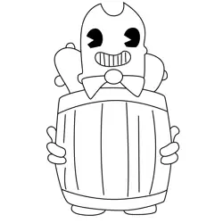 Brine Bendy Free Coloring Page for Kids