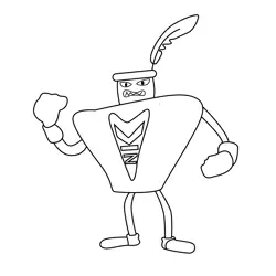 Dewey Free Coloring Page for Kids