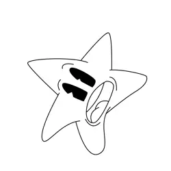 Stars Free Coloring Page for Kids