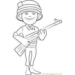 Rifleman Free Coloring Page for Kids