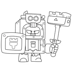 Ash Brawl Stars Free Coloring Page for Kids