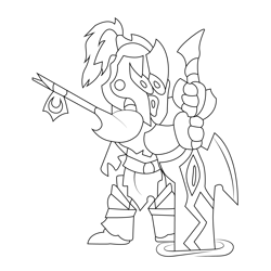 Magyar1 Best Legends Brawlhalla Free Coloring Page for Kids