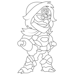 Sentinel10 Best Legends Brawlhalla Free Coloring Page for Kids