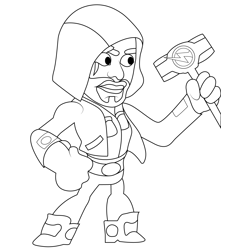 Sentinel5 Best Legends Brawlhalla Free Coloring Page for Kids