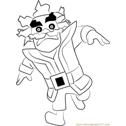Electro Wizard Free Coloring Page for Kids