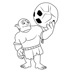 Bowler Clash of Clans Free Coloring Page for Kids