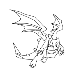 Electro Dragon Clash of Clans Free Coloring Page for Kids