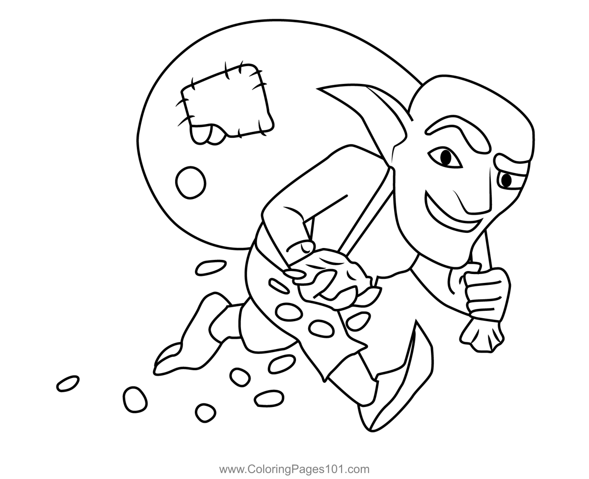 Giant Clash of Clans Coloring Page | Free coloring pages, Coloring pages,  Love coloring pages