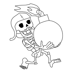 Wall Breaker Clash of Clans Free Coloring Page for Kids