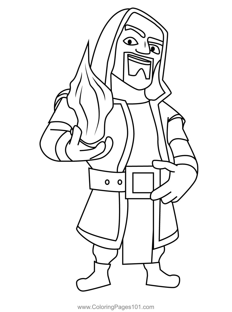 Clash of Clans Drawing Magician Sketch, Clash of Clans, white, face png |  PNGEgg