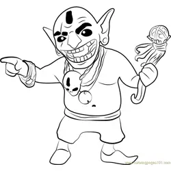 Goblin King Free Coloring Page for Kids