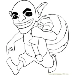 Goblin Free Coloring Page for Kids