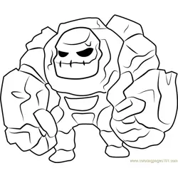 Golem Free Coloring Page for Kids
