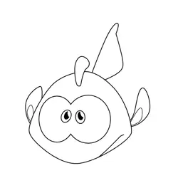 Fish Cut the Rope Free Coloring Page for Kids