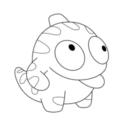 Kamo Cut the Rope Free Coloring Page for Kids