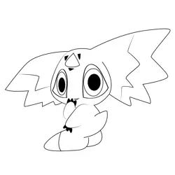Cute Calumon Free Coloring Page for Kids
