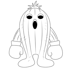Standing Togemon Free Coloring Page for Kids