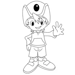 T. K. Takaishi Free Coloring Page for Kids