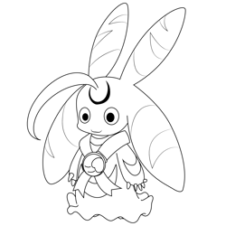 The Lunamon Free Coloring Page for Kids