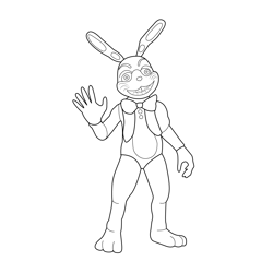 Freddy Fazbear Coloring Page  Fnaf coloring pages, Bear coloring