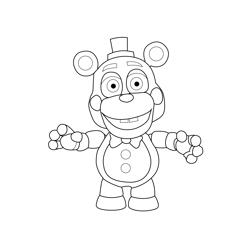 Helpy FNAF Free Coloring Page for Kids