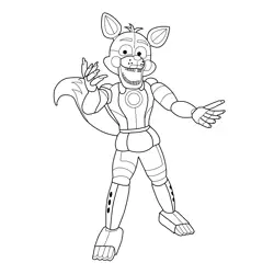 Lolbit FNAF Free Coloring Page for Kids