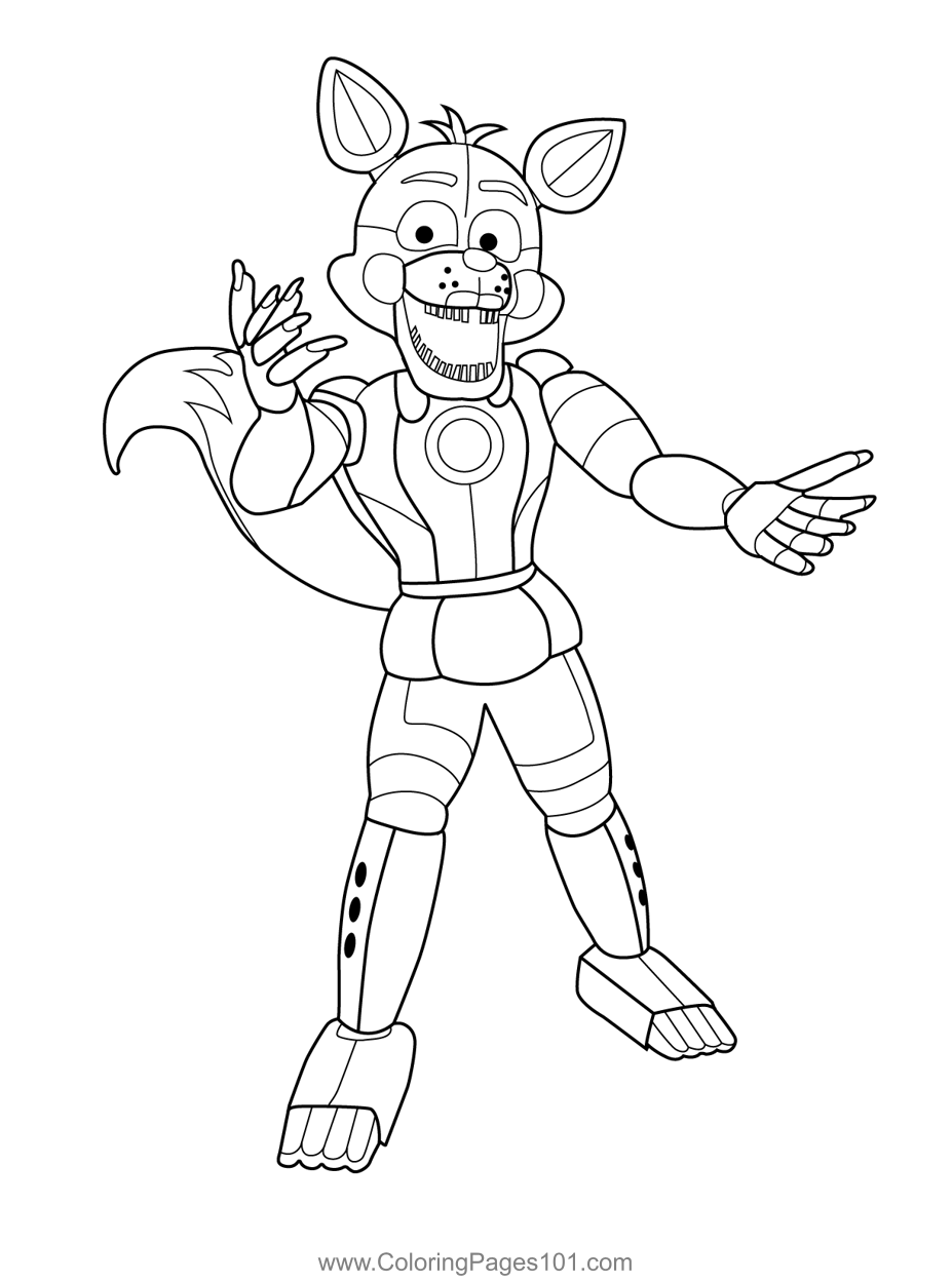 Lolbit FNAF Coloring Page.