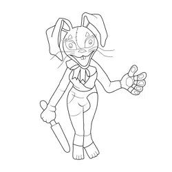 Vanessa FNAF Free Coloring Page for Kids