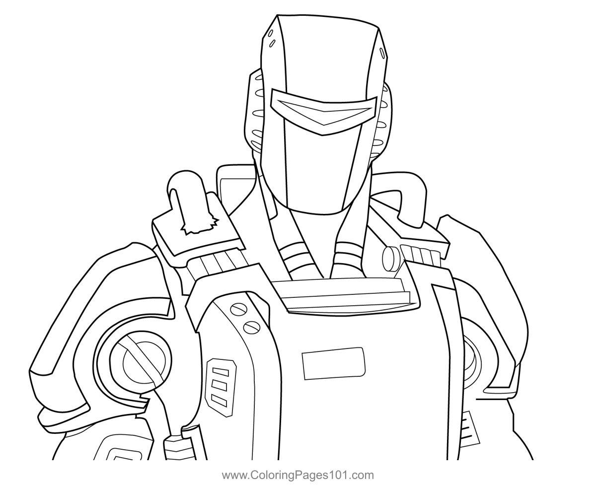 A. I. M. Fortnite Coloring Page for Kids   Free Fortnite Printable ...