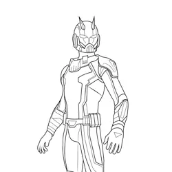 Ant Man Fortnite Free Coloring Page for Kids
