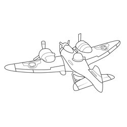 Assault Bomber Fortnite Free Coloring Page for Kids