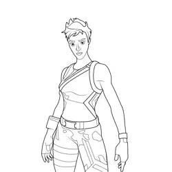Banshee Fortnite Free Coloring Page for Kids
