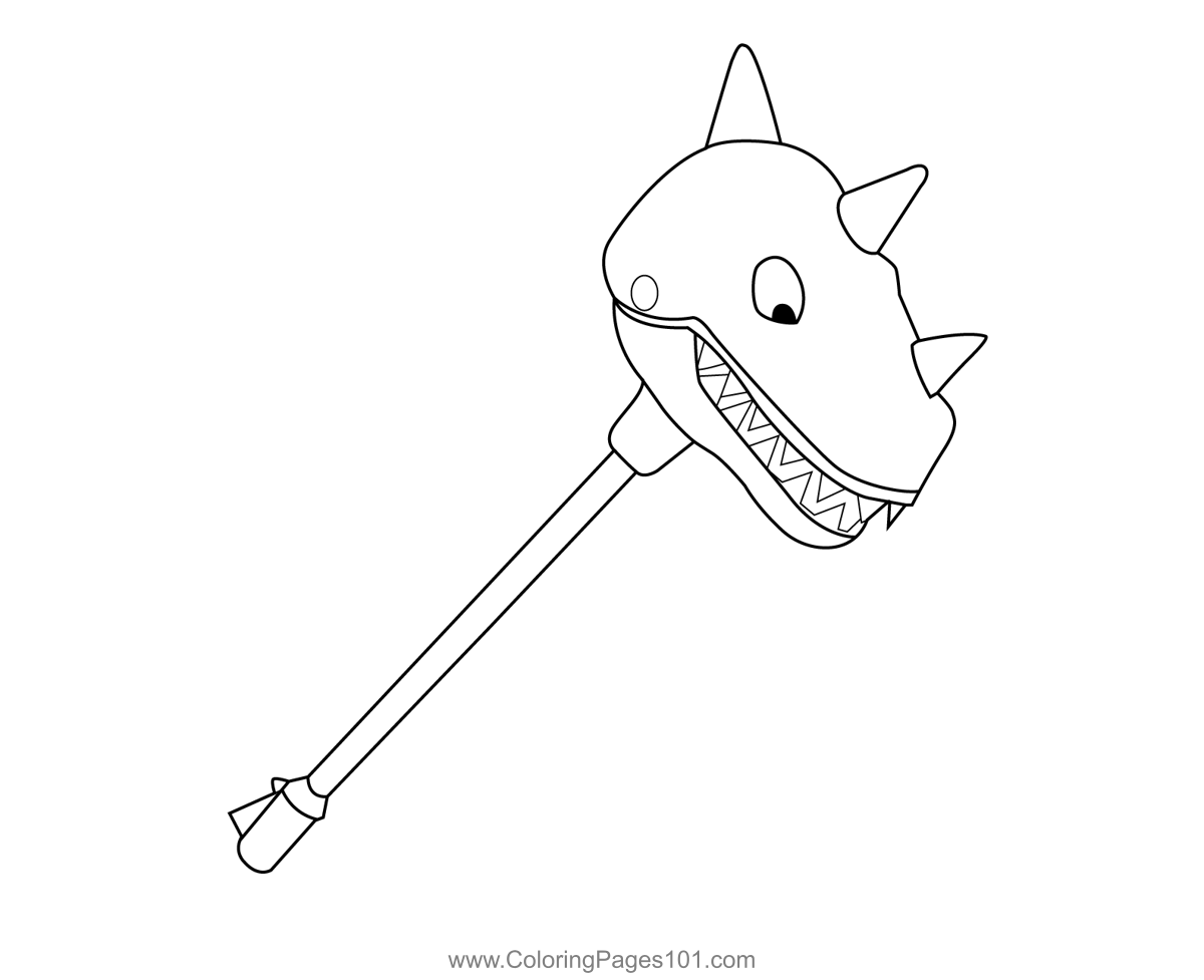 Fortnite Bitemark Pickaxe Coloring Page Coloring Page Central | Images ...