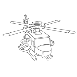 Choppa Glider Fortnite Free Coloring Page for Kids