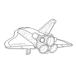 Deep Space Lander Fortnite Free Coloring Page for Kids