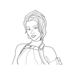 Emmy Fortnite Free Coloring Page for Kids