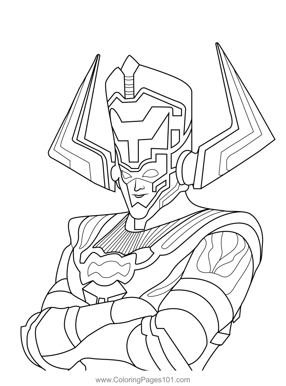 Galactus Fortnite Coloring Page for Kids - Free Fortnite Printable