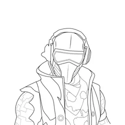 Grit Fortnite Free Coloring Page for Kids