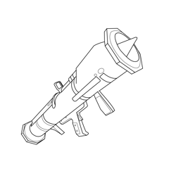Guided Missile Fortnite Free Coloring Page for Kids
