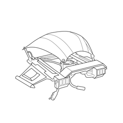 High Octane Glider Fortnite Free Coloring Page for Kids