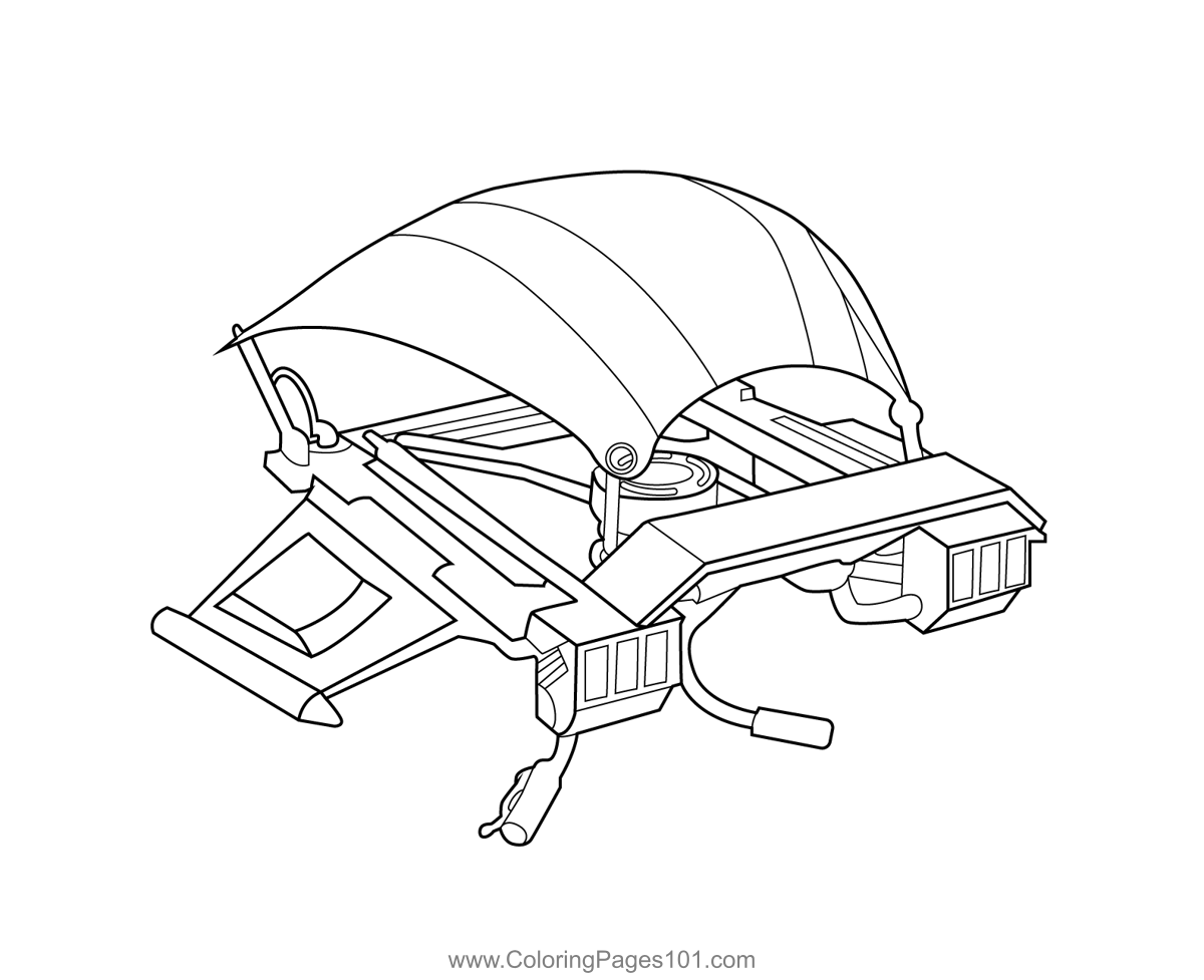 High Octane Glider Fortnite Coloring Page for Kids Free Fortnite